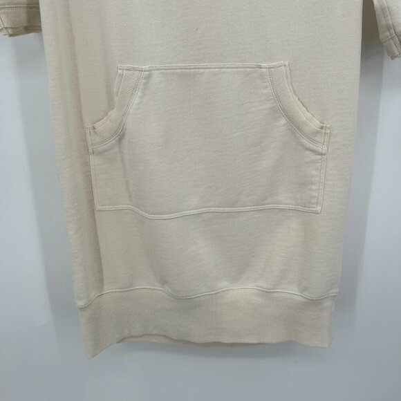 NORMA KAMALI Ivory Cream Pullover Hoodie Sweater Dress Casual Size Small - Picture 4 of 8